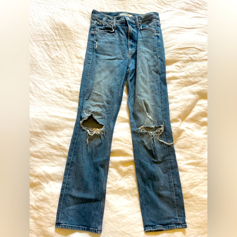 Mother High Waisted Rider Ankle Jeans